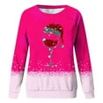 thumbnail image 3 of Veste à Capuche pour Fillettes, Crop Top à Capuche, Couverture à Manches Longues, Taille 8, Automne et Hiver, Imprimé de Noël, Col Rond, Manches Longues, Rose 2-3 Ans, 3 of 3