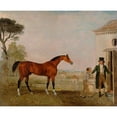thumbnail image 2 of Lambert Marshall 24x20 Gold Ornate Framed and Double Matted Museum Art Print Titled - ‘Sultan’ at the Marquess of Exeter's Stud, Burghley House (1826), 2 of 4