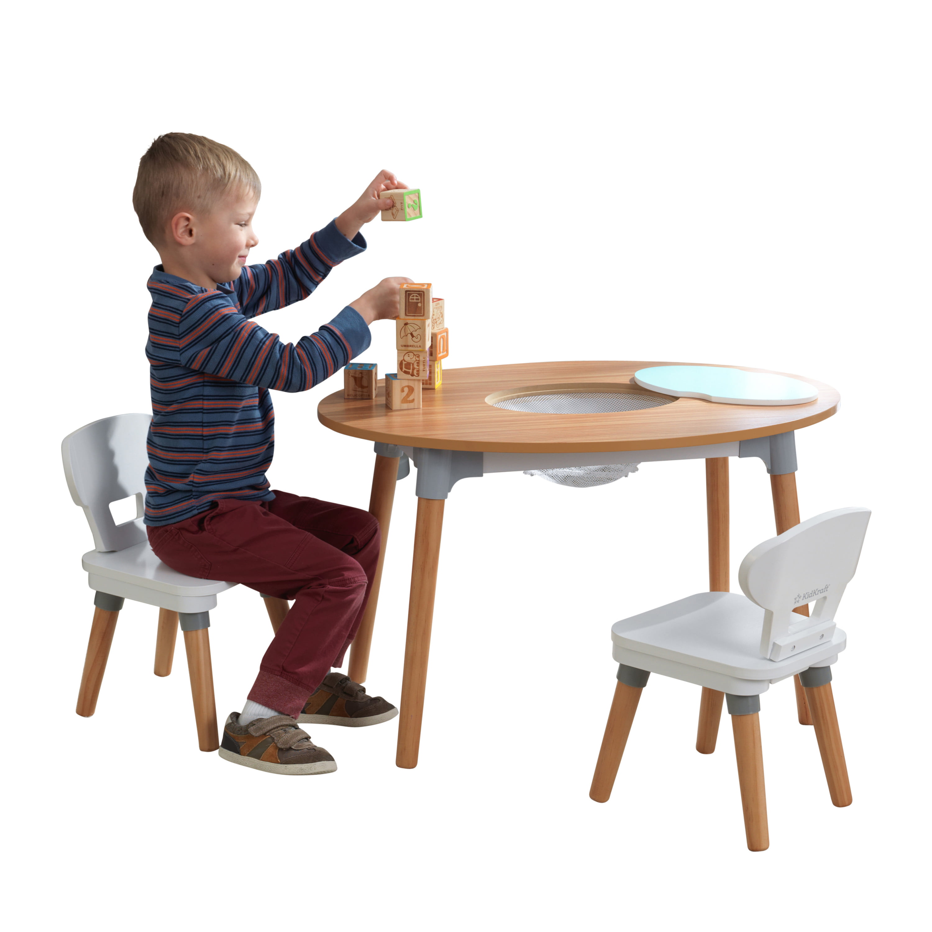 Baby Relax DA7501W Hunter 3-pc Kiddy Table and Chair Set White for sale online 