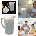 thumbnail image 2 of Bouteille en Verre 2 L Grande Capacité Bouilloire Transparente avec Tasse Doseuse Graduée et Poignée pour Eau Froide, 2 of 8