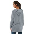 thumbnail image 2 of FIOPHY Womens Oversized Hoodies Sweatshirts Long Sleeve Drawstring Pullover Sweatshirt Fall Tops with Pocket, 2 of 7