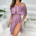thumbnail image 5 of Gibobby Sujetador De Encaje Para Mujer Lenceria Mujer de una Pieza Erotica Baby Doll Sexy Conjunto de Ropa Interior Sensual para Mujer(Morado, CH), 5 of 5