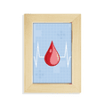 thumbnail image 1 of Electrocardiograma sangre patron de diseño creativo Escritorio de madera Arte Pintura 5x7 pulgadas marco de foto foto, 1 of 4
