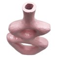 thumbnail image 5 of Bergamo Art 12 Inch Tall Decorative Handmade Aluminum Gourd Flower Vase in Pink, 5 of 6