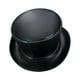 thumbnail image 2 of Sombrero de caballero medieval Steampunk divertido para hombres y mujeres, de cuero sintético, para adultos, sombrero de copa medieval. Negro, 2 of 9