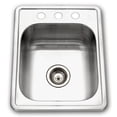 thumbnail image 1 of ADA Glowtone Series Topmount Stainless Steel 3 Hole Bar & Prep Sink, 1 of 1