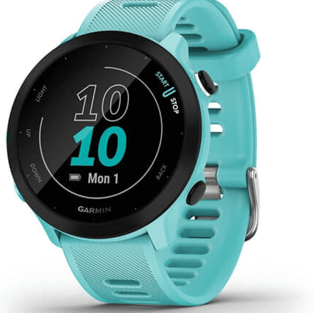 Garmin Forerunner 55, GPS Running Watch with Daily Suggested Workouts, Up  to 2 weeks of Battery Life, Black 