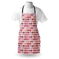 thumbnail image 3 of Pink Apron Geometric Triangle Patterns with Polka Dots Lines Zig Zag Prints Abstract Image Print, Unisex Kitchen Bib Apron with Adjustable Neck for Cooking Baking Gardening, Multicolor, by Ambesonne, 3 of 3