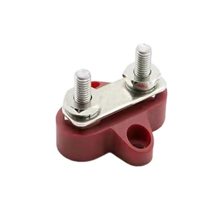 

Catinbow Battery Terminal Kits Bolt Square Nut Kit Stainless Steel Positive and Negative 12-48V Car RV Yacht Double Terminal Stud newcomer
