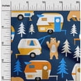 thumbnail image 2 of oneOone Cotton Silk Navy Blue Fabric Camping Hike Point Sewing Fabric By The Yard Printed Diy Clothing Sewing Supplies 42 Inch Wide, 2 of 6