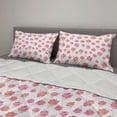 thumbnail image 2 of Floral Comforter & Sham Bedding Set, Cartoonish Flower Petals in Spring Colors on Plain Background, 3 pcs Duvet Set Microfiber Filling Quilt, 5 Sizes, Multicolor, by Ambesonne, 2 of 4