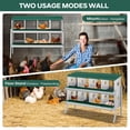 thumbnail image 4 of QinaQin Caja nido para gallinas de 6, 8 o 10 compartimentos con patas de soporte, diseño fácil de limpiar e instalar para proteger huevos, 4 of 7