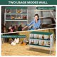 thumbnail image 4 of QinaQin Caja nido para gallinas de 6, 8 o 10 compartimentos con patas de soporte, diseño fácil de limpiar e instalar para proteger huevos, 4 of 7