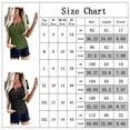 thumbnail image 2 of Uhndy Women's Short Sleeve V Neck Ribbed Button Top Basic Solid T-Shirt, Women's Solid Top, Button Top, 2 of 3