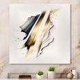 thumbnail image 2 of Designart Abstract Geode Watercolor Gold I Canvas Wall Art, 2 of 5