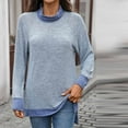 thumbnail image 2 of Uaswgudfs ​Women Blouses Casual Long Sleeve Comfort Top, Soft Textured Fabric Round Neckline & Visible Stitching Details Everyday Wear Essentials, 2 of 5