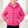 thumbnail image 5 of RYRJJ Kids Girl Boy Winter Hooded Puffer Jackets Lightweight Full Zip Warm Quilted Coats Long Sleeve Padded Outerwear with Pockets, 5 of 9