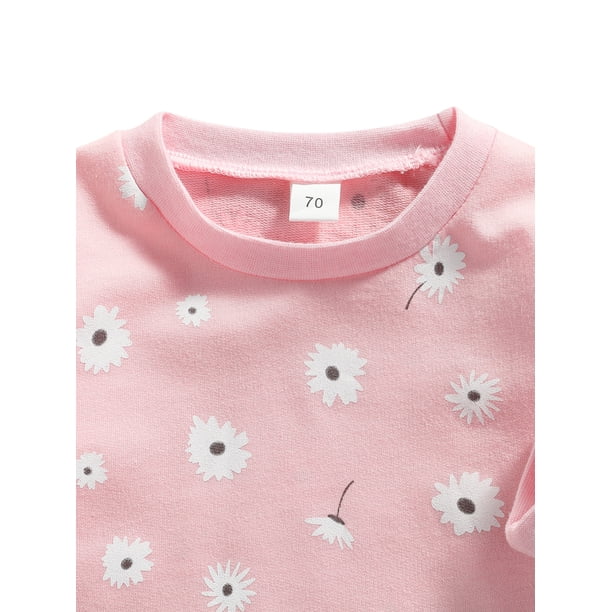 xiaxaixu Baby Sweater + Pants, Flower Pattern Pocket Decoration