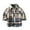 Blue, variant on Mercatoo Boys Girls Flannel Plaid Shirt Jacket Long Sleeve Lapel Button Down Shirts Pocketed Regular Fit Casual Fall Coat