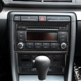 thumbnail image 4 of Real Bright Soft Car Interior Carbon Fiber Sticker Decoration3Pcs Carbon Fiber Interior Central Console Cover For Audi A4 S4 2007-2008Auto Car Protection Interior Accessories, 4 of 8