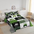 thumbnail image 3 of Erosebridal Tractor Comforter Set Cartoon Farm Tractor Down Duvet Truck Car Bedding Set Harvester Excavator Comforter Green 1 Comforter Set with 1 Pillowcase, 3 of 6