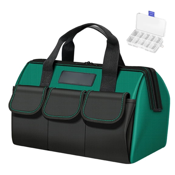 16/18inch Tool Bag Heavy Duty Tool Storage Bag Large Capacity Tool Storage Bag for Electricians Power Tool Organizers