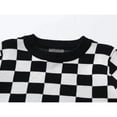 thumbnail image 4 of MesaSe Pull d'Automne pour Fille Garçon Col Rond Manches Longues Tricoté à Carreaux pour Enfants de 18 Mois à 6 Ans, 4 of 7