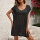 thumbnail image 2 of Vestido Casual de Mujer, Cuello en V Suelto Tejido para la Playa, Primavera, Verano, Fiesta Y Uso Diario Fuera, 2 of 8