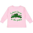 thumbnail image 3 of Inktastic St. Patrick's Day Cutest Clover in the Patch in Plaid Boys or Girls Long Sleeve Toddler T-Shirt, 3 of 5