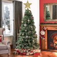 thumbnail image 4 of 10.7 Inch Gold Christmas Star Tree Topper. Metal Glittered Christmas, 4 of 5