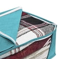 thumbnail image 6 of Cozival Foldable Non-Woven Storage Bags - 3-Pc Clothes Organizer for Closet, Travel & Seasonal Storage - Breathable, Dust-Proof & Space-Saving - Perfect for Blankets, Sweaters, Blue, 6 of 8