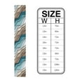 thumbnail image 6 of Table Runner Dresser Scarves 60 Inch Long, Abstrict Geometric Wave Line Stripe Linen Dining Table Runners Gradient Teal White Brown Tabletop Scarf for Wedding Holiday Party Kitchen, 6 of 7