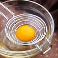 thumbnail image 1 of Separador de huevos - Herramienta separadora de clara de yema de huevo - Separador de huevos de acero inoxidable de grado alimenticio, aparato de cocina, trabajo seguro para huevos XL Jumbo. Adepaton LRWJ123, 1 of 7