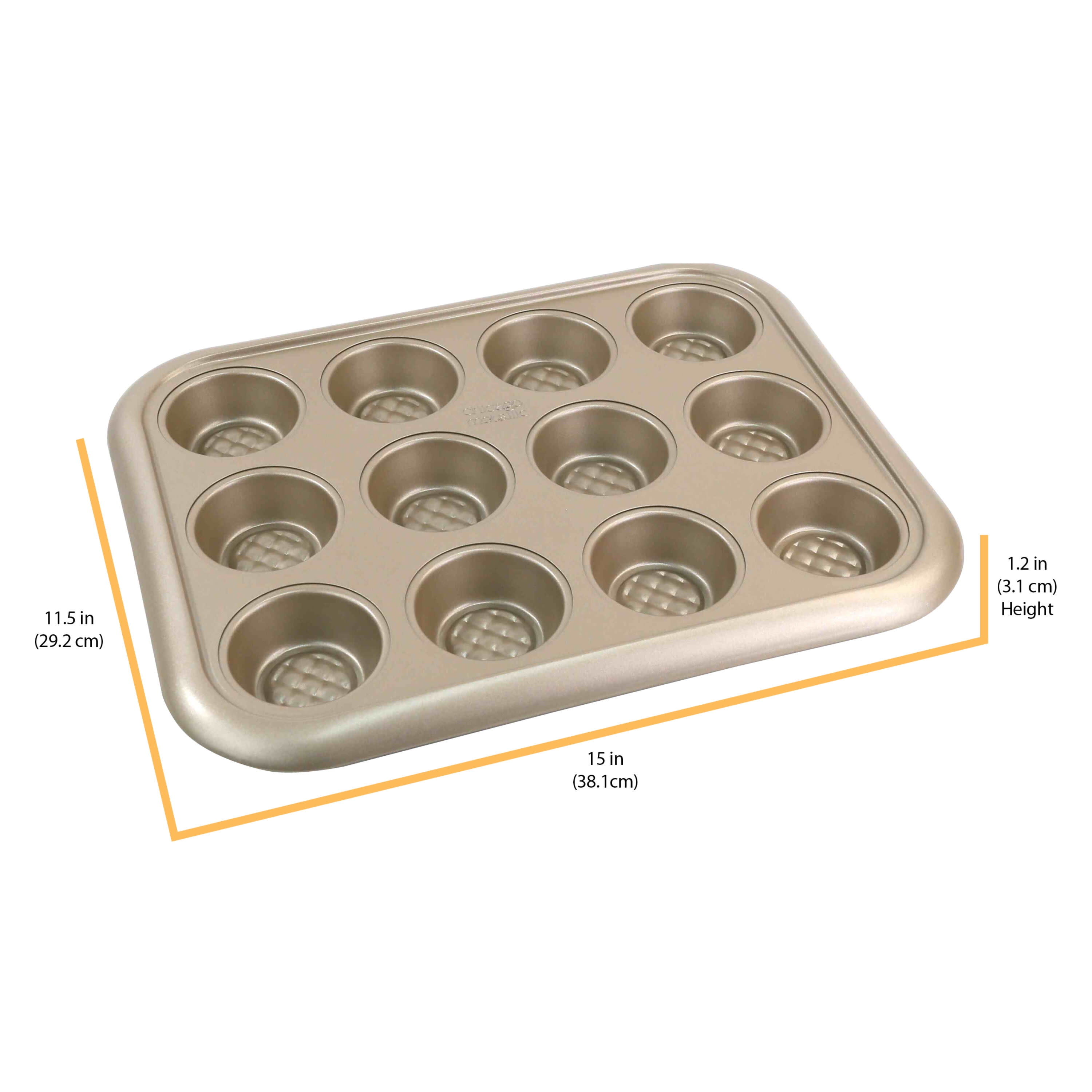 Chicago Metallic 44705 Glazed 20-Cavity Pecan Roll / Large Muffin Pan