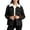 Black, variant on Women's Corduroy Jackets Fashion Fall Winter Warm Coats Button Down Casual Tops With Pockets 2XL