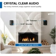 Gemini GHSIW525BTPRBLK Black 5 Outdoor Pair Speakers