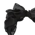 thumbnail image 4 of Lot de 2 bandeaux à nœud en maille noire, tendance et confortables, pour femmes, accessoires pour cheveux, 4 of 4