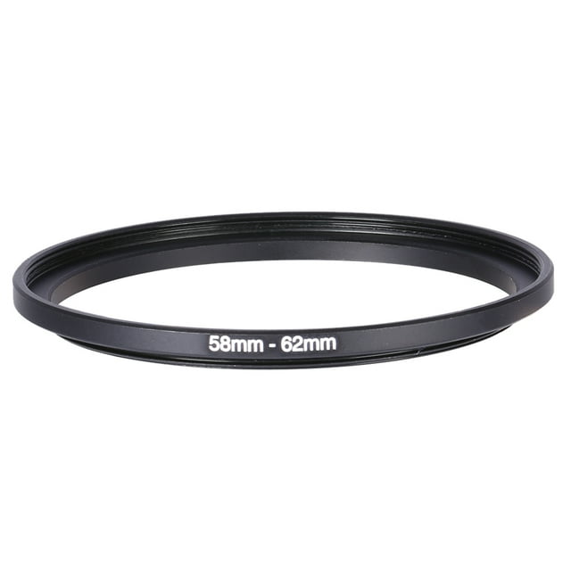 Anillo adaptador de filtro de lente de metal de 58 mm a 62 mm (58-62 mm)