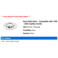 thumbnail image 2 of Rear Brake Rotor - Compatible with 1998 - 2004 Cadillac Seville 1999 2000 2001 2002 2003, 2 of 2