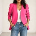 thumbnail image 5 of Guieoi Plus Size Fall Blazer for Women Long Sleeve Business Casual Office Jacket Pink XXXL, 5 of 9
