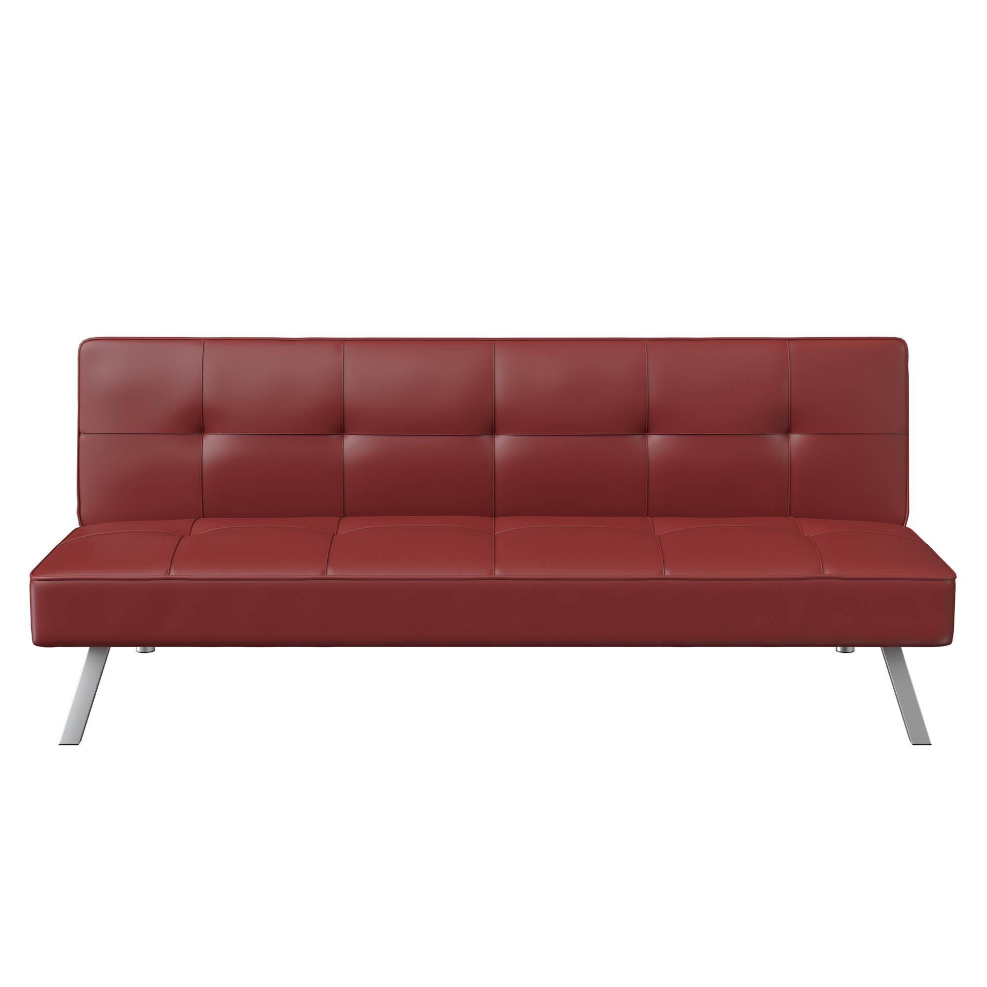 Serta Chelsea Modern Futon, Red Faux Leather - image 4 of 12