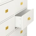 thumbnail image 4 of KULAGAGA 6 Drawer Dresser Changing Table Dresser for Nursery Bedroom White, 4 of 6