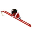 thumbnail image 3 of Juguete eléctrico de Papá Noel, carrera negra, escalada, decoraciones para árboles de Navidad, adornos de escaparate, escalera única óptica, 3 of 5