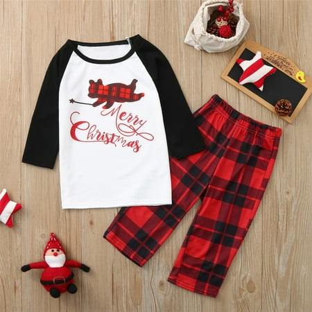 

Family Christmas Pjs Matching Sets Kids Boys Girl Plaid Tops Pants Family Pajamas Sleepwear Matching Christmas Sets For Xmas Party