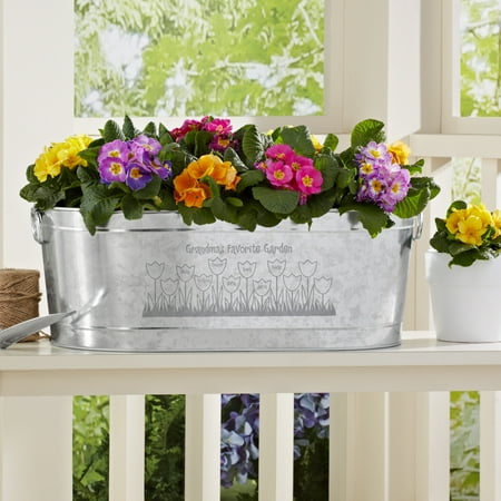 Personalized Tulip Garden Planter Tub-Available with our without