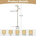thumbnail image 3 of KCO Lighting Clear Bubble Glass Floor Lamp Nordic Globe Floor Lamp Modern Gold Standing Light Tall Standing Light, 3 of 8