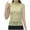 Green, variant on WHLBF Tank Tops for Women Plus Size Lace High Neck Bottom Sleeveless Solid Color Slim Tops Stand-up Tank Black L