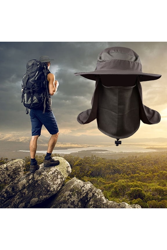 Fishing Flap Caps Men Women Windproof Sunshade Detachable / Removable Ear Neck Cover Fishermen Hat Outdoor Sportswear Accessories