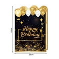 thumbnail image 6 of Pebbuoy Birthday Name Book Black Golden Themed Letter Print Happy Birthday Guest Book Birthday Decoration Party Supplies, 6 of 7