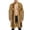 Coffee, variant on Faux Long Coat For Winter Warm Thick Overcoat With Hood Windproof Casual Outerwear Men'S Fur & Faux Fur Jackets & Coats White L